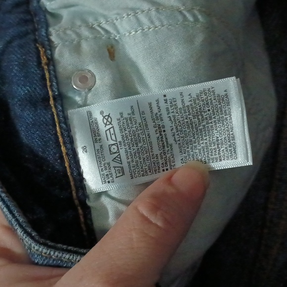 Old Navy fringed Jean Skirt - Picture 3 of 3